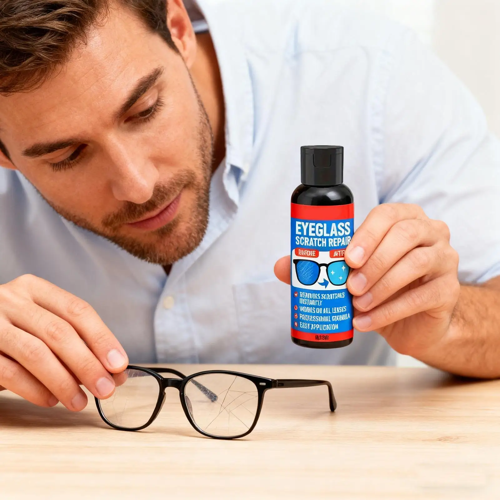 Lens Scratch Remover Eyeglass Cleaners Lens Scratch Remover for Students Workers and Eyeglasses Store Maintenance Agent