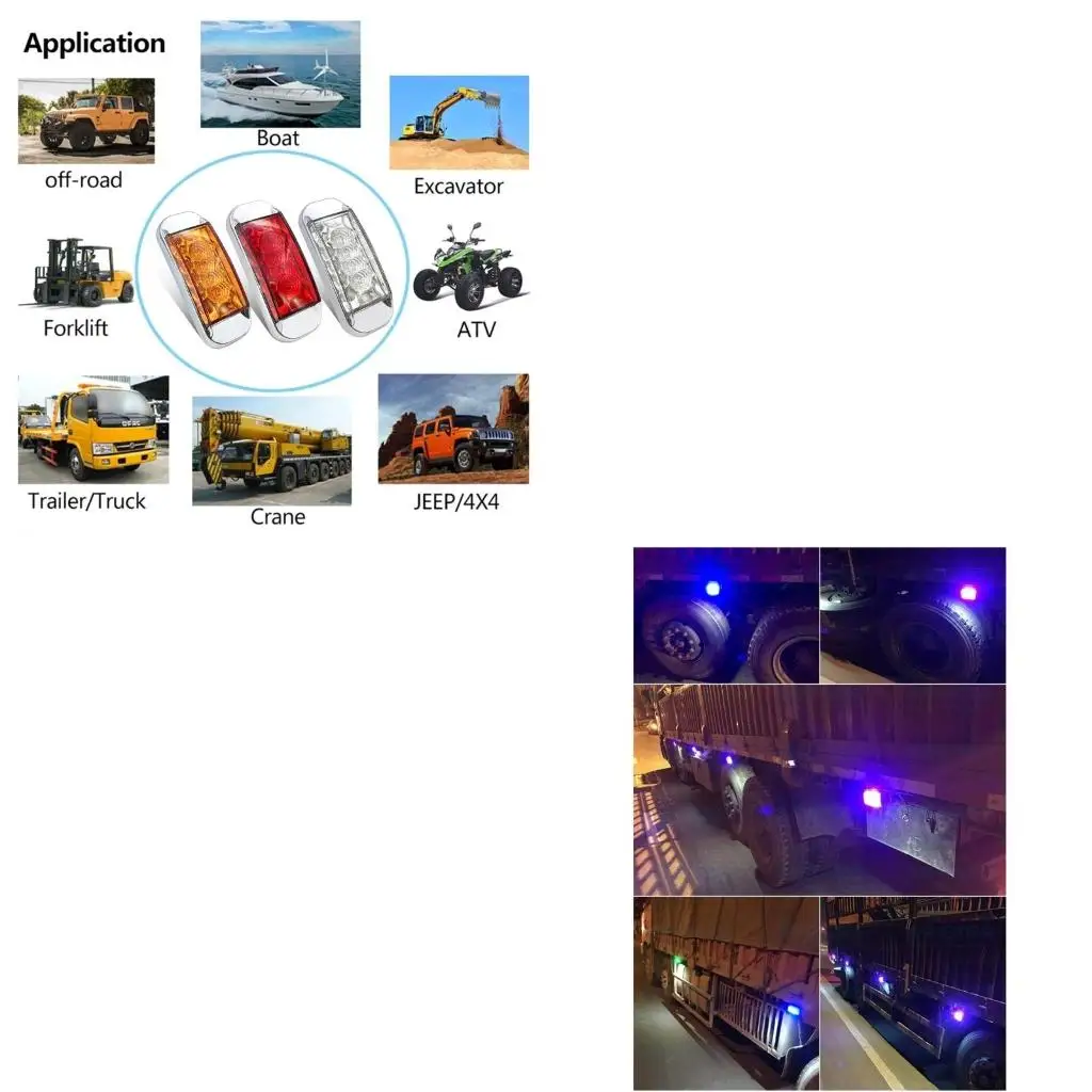 XA6H Durable & Waterproof 16 LED Truck Trailer Side Light for All Weather Conditions