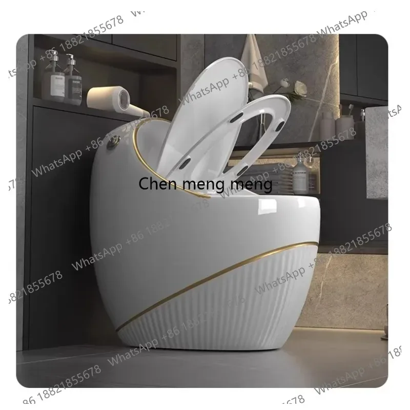 K153 Household egg-type gray toilet modern, color toilet siphon water-saving small apartment