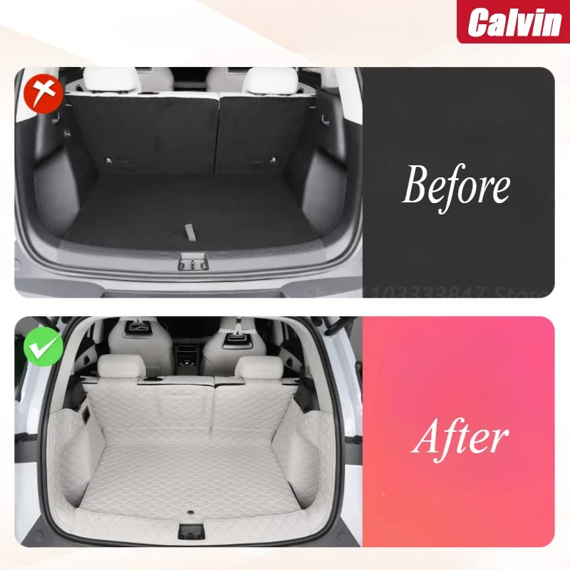 Car All-inclusive Trunk Pad Special Interior Trunk Pad Modified Decoration Auto Car Interior Refit  Accessories For BYD Yuan UP