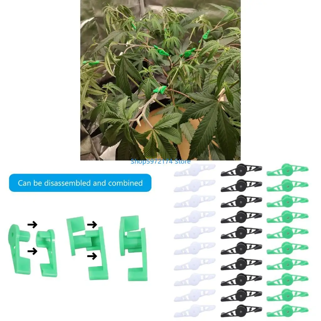 Y3NB Pack of 30 Gardening Clips Low Stress Training Tool for Shaping Plant Stems