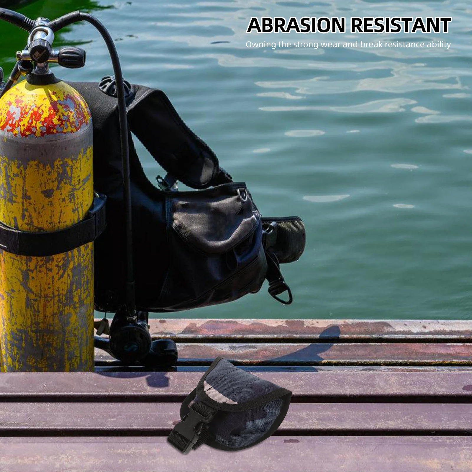 Oxford Cloth Dive Weight Belt Bag Portable Diving Waist Pouch Weight Holder for Freediving and Scuba Diving Accessories