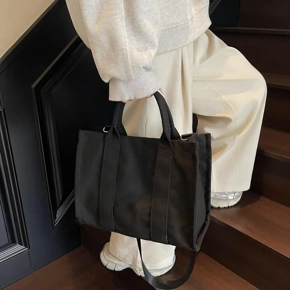 حقائب كتف قماش عادية عتيقة Harajuku حمل الحقائب المراهقين حقيبة ساعي سعة كبيرة حقيبة يد حقيبة كروسبودي الفتيات #3