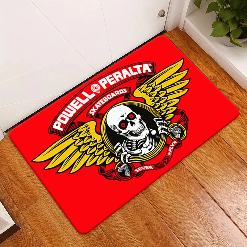 P-Powell P-Peralta skateboards Carpet Non -slip Multi Function carpet Bedroom Rugs Entrance Floor mat Home Kitchen Hallway