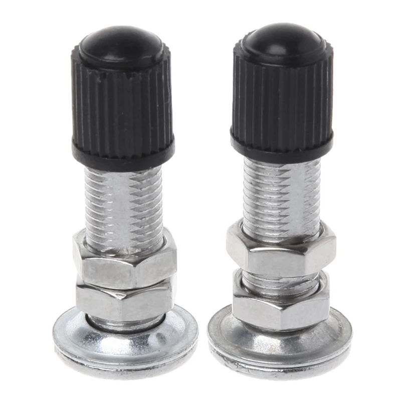 2 Pcs Zinc Alloy Bike Tyre Valves Lengthened Inner Tire Valves Repalcement Tyre Stems for Motorcycle Scooter Bike