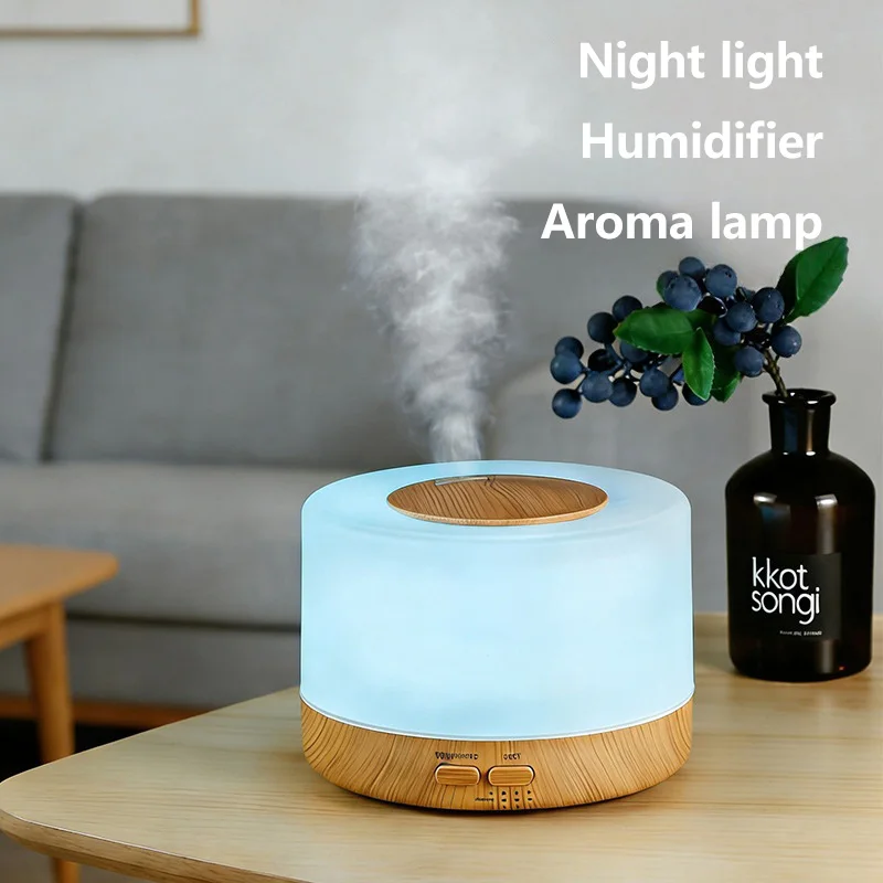 700ml Wood Grain Aromatherapy Humidifier Intelligent Home Aromatherapy Diffuser Aromatherapy Humidifier Soothing LED Lights 2026