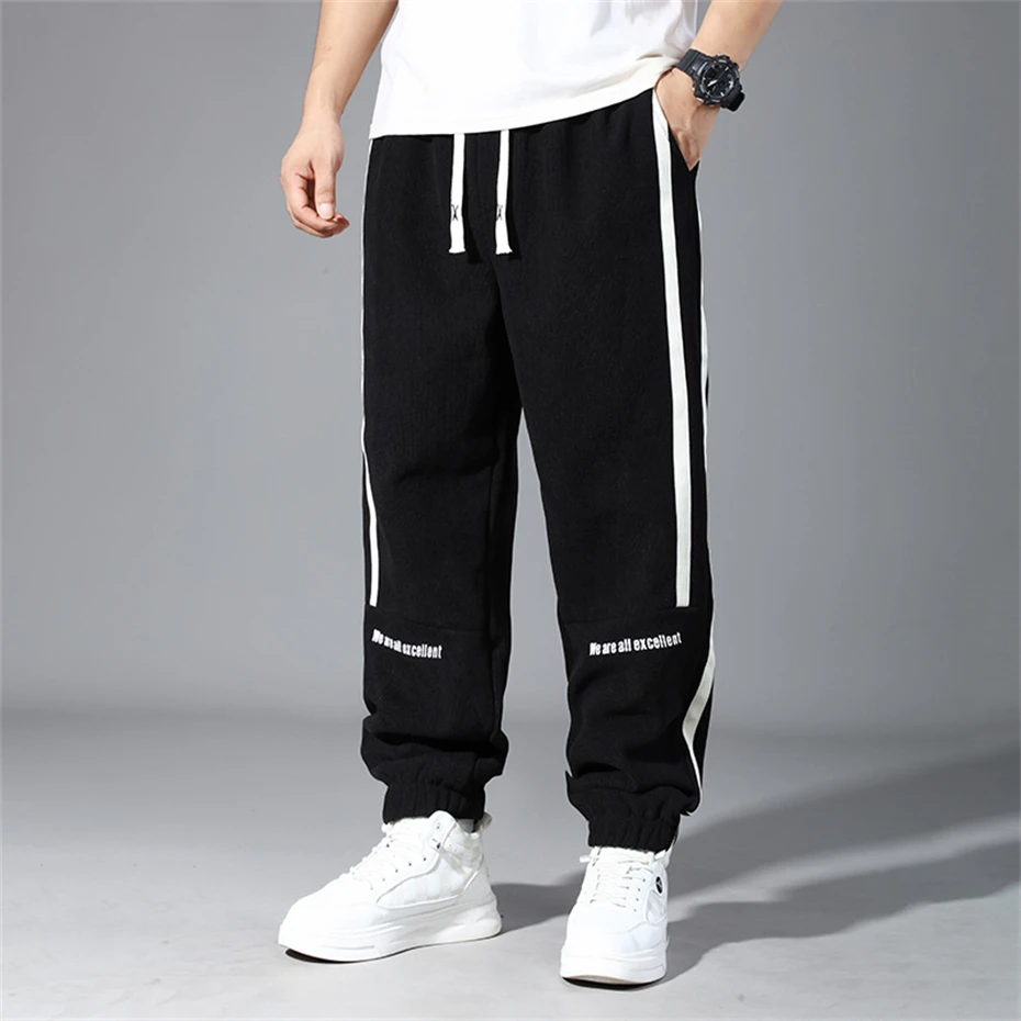 Jogger Pants Men Plus Size 12XL Sweatpants Fashion Casual Joggers Male Big Size 12XL Stretch Waist Trousers