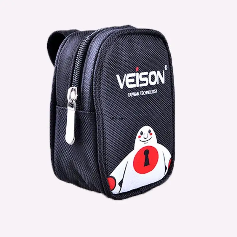 Veison Black-White Lock Bag Disc Alarm Locks Oxford Cloth Small Lock Bag Hanging on Motorcycle Bike Bicycle Multifunctional Bags