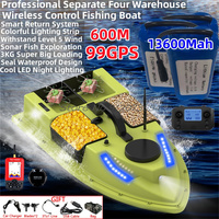 Professional Separate 4 Warehouse Radio Control Fishing Boat 600M 99GPS 3KG Load Auto Return Seal Waterproof  Sonar RC Bait Boat
