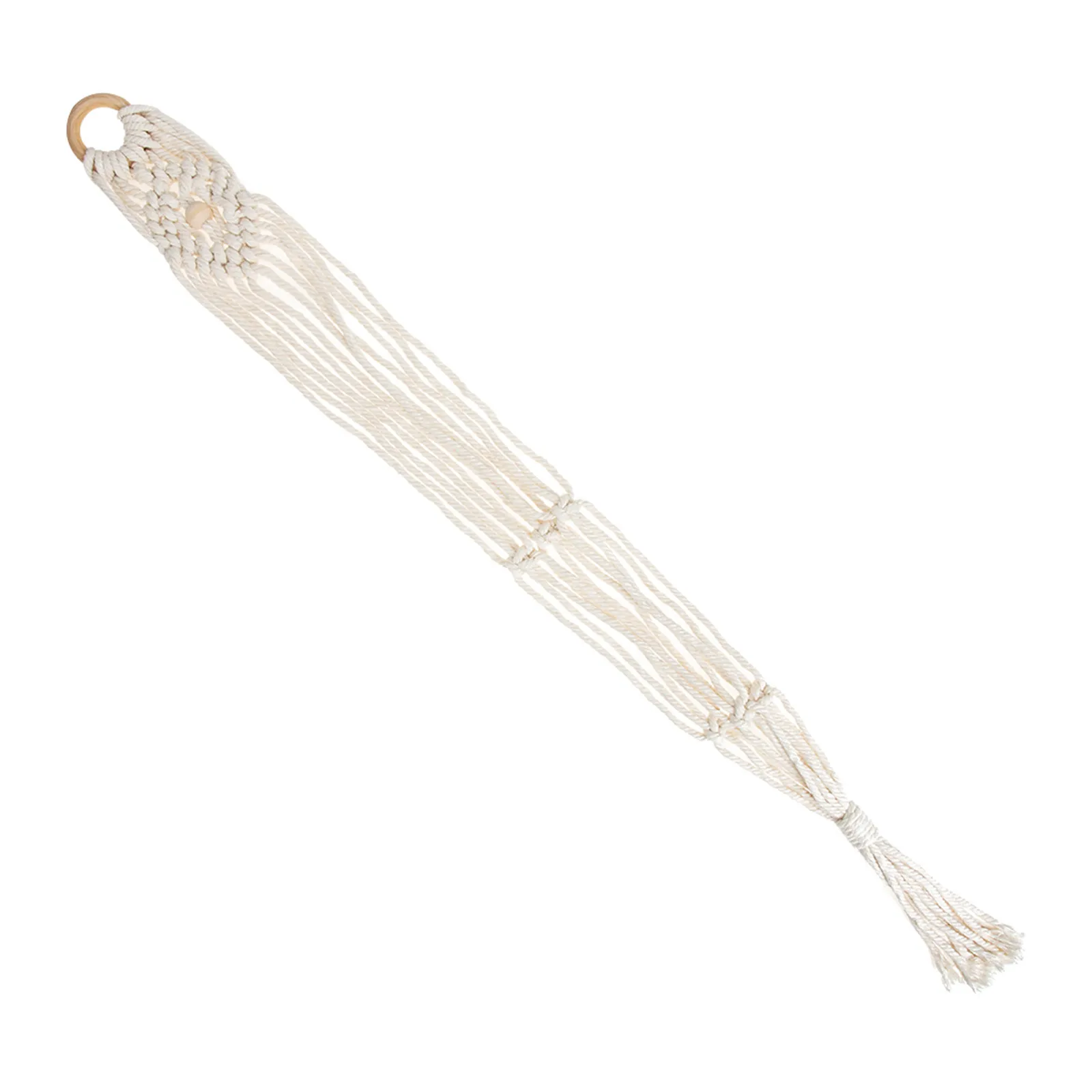 Macrame Woven Ukulele Hanger Cotton Linen Handwoven Wall Hanging Instrument Hanger Stable Rustic Design Music Storage Holder