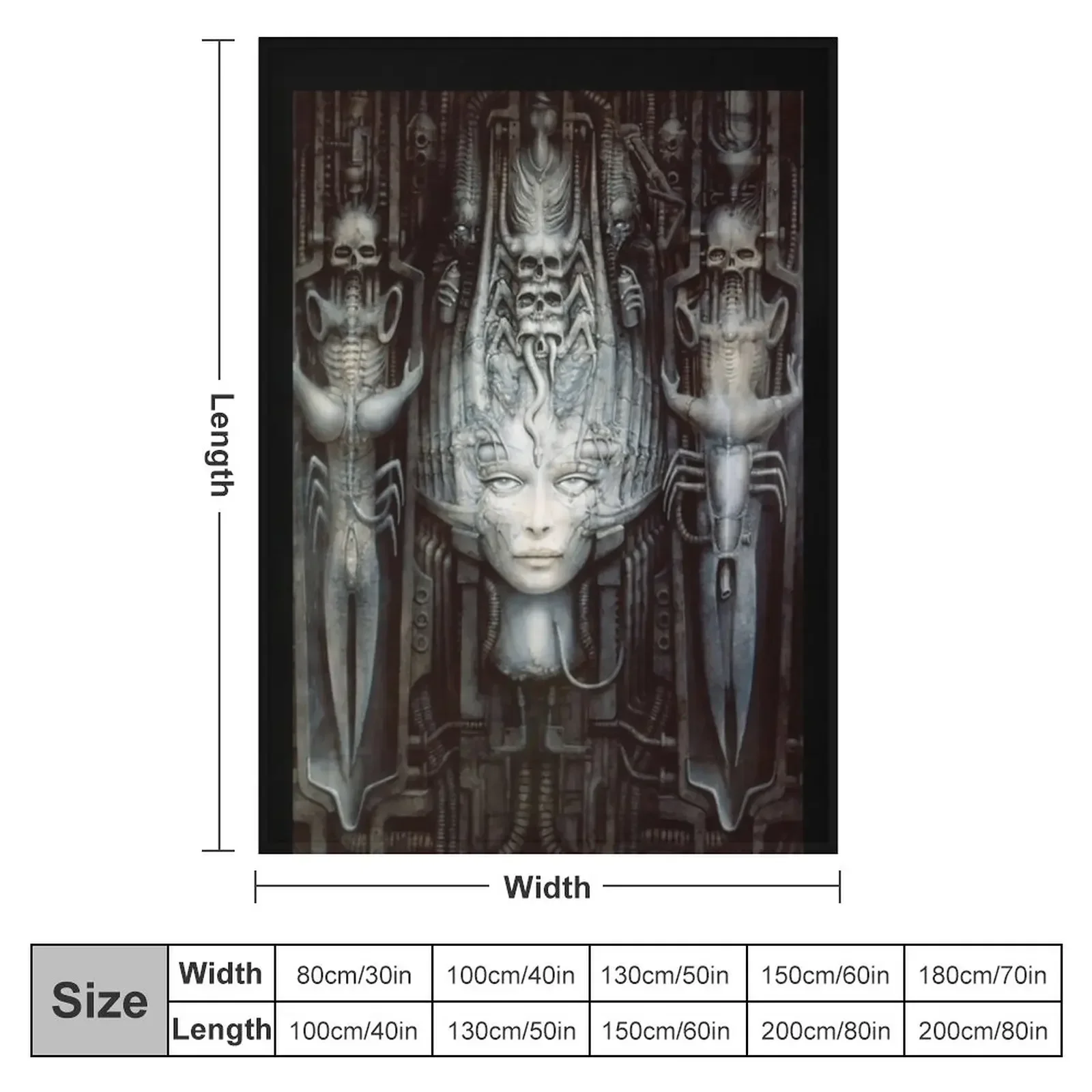 H.R Giger - Li 1 - Art Classic Throw Blanket Flannels Extra Large Throw Kid'S Blankets