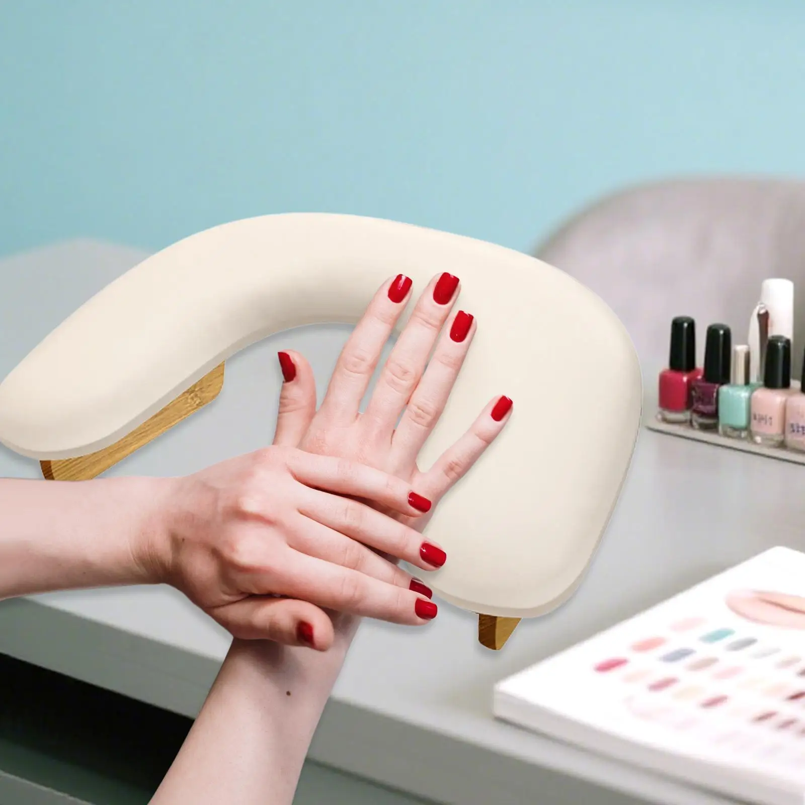 

Manicure Nail Arm Rest Stand Nail Tool Equipment Detachable Nail Hand Rest Cushion for Nail Beginner Acrylic Nails Tech Gifts