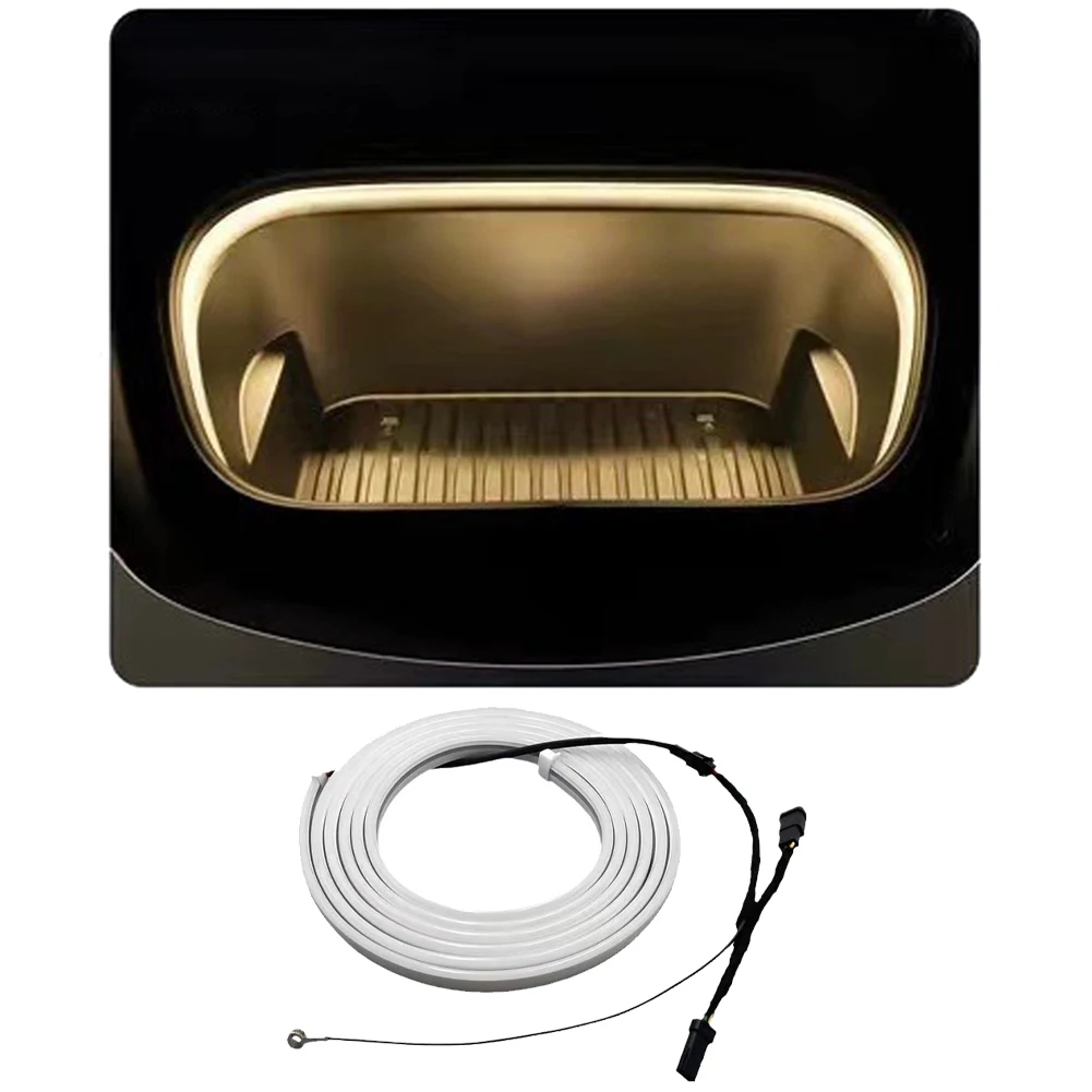 

For Model 3 For Model Y Waterproof Light Strip Model 3 Y Trunk Light Gatherings Night Outings Consistent Illumination