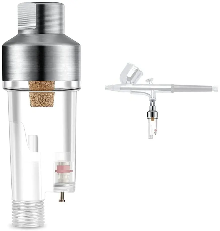 

JOYSTAR Airbrush in-line Moisture Trap Mini Air Filter Water Oil Separator with 1/8" Threads