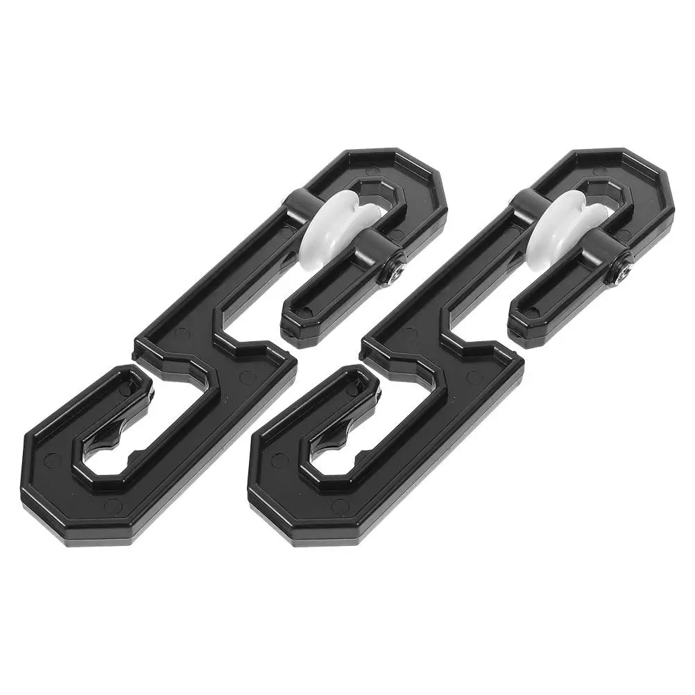 2Pcs Clothesline Separator Pulley Plastic Aluminum Outdoor Rope Splitter Clothes Line Tool for Travel Laundry Line