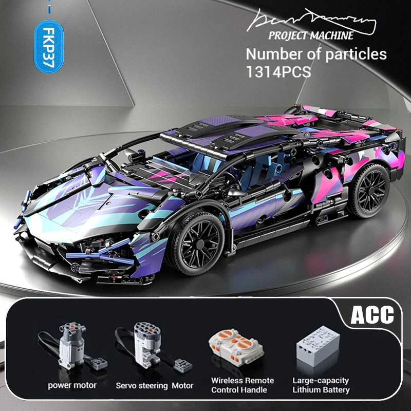 Technical APP Remote Control Moter Power Sport Car Building Blocks Bricks  Speed Racing Supercar Sets Toys For Kids Models Gifts