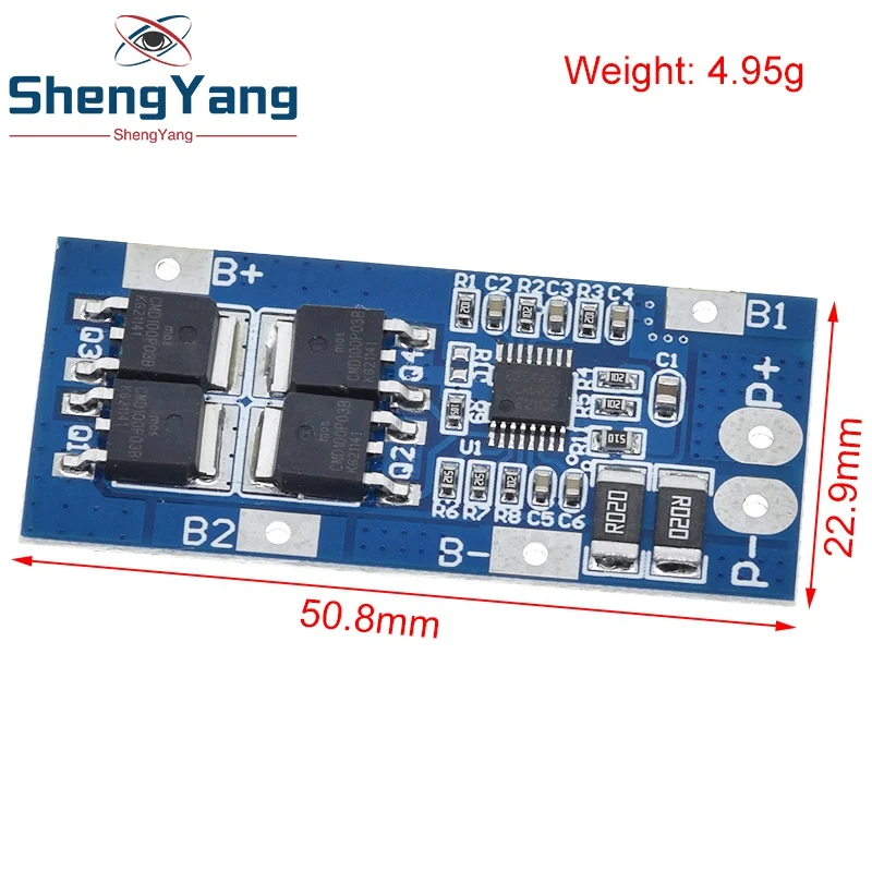 TZT 3S 20A 18650 Li-ion Lithium Battery Charger Protection Board 10.8V 11.1V 12V 12.6V Electric 10A Lipo BMS PCB PCM Module