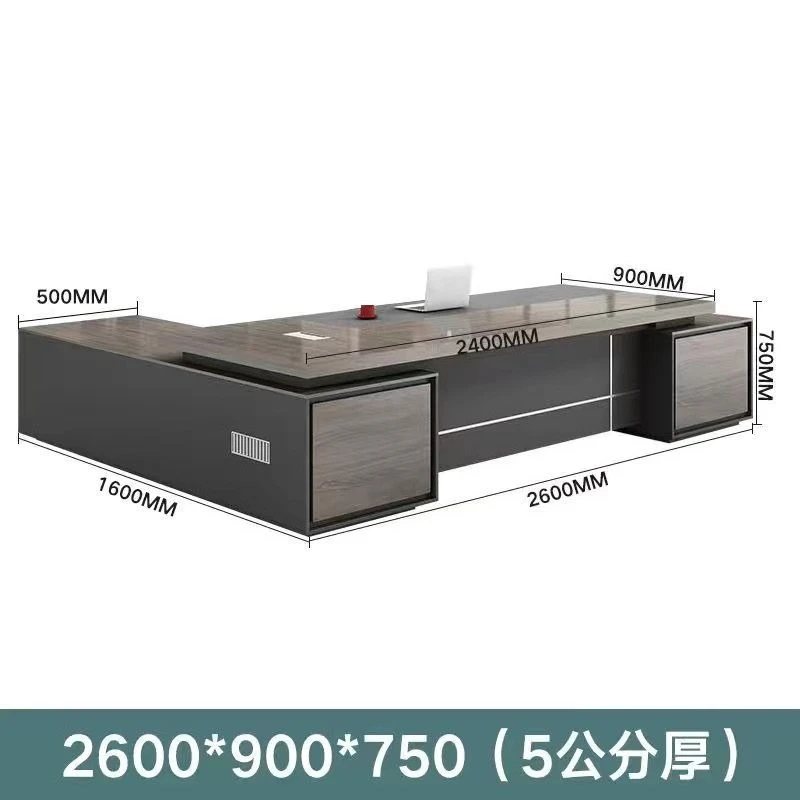 Combinaison bureau et chaise Boss, bureau président de mode, bureau