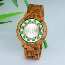 KityKiss new 8091 luxury couple wood watch LED display couple top electronic sports personalized fashion casual sandalwood watch