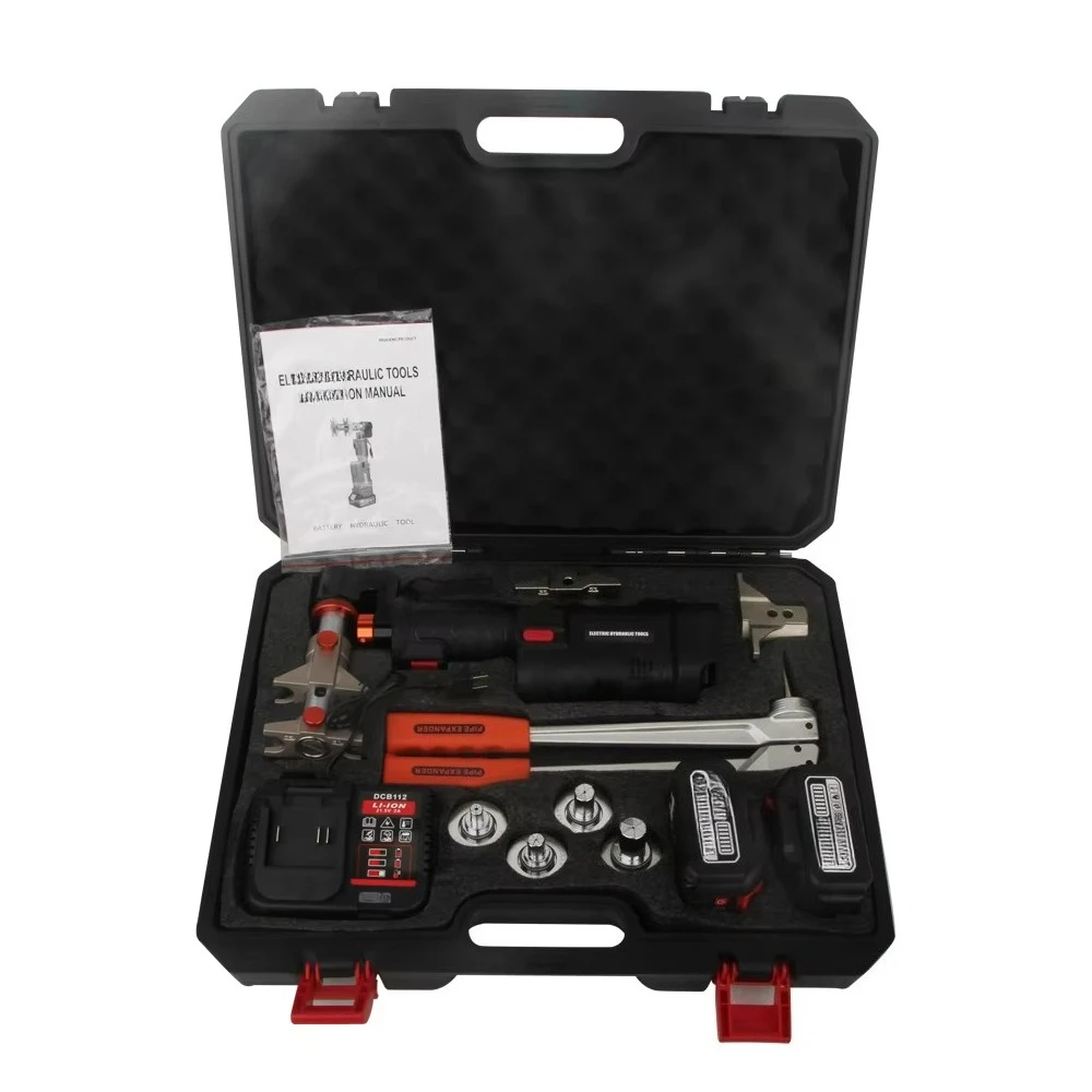 Rechargeable Hydraulic Sliding Clamps Lithium-ion Portable Underfloor Heating Pipe Expander and Connector Clamping Clamps
