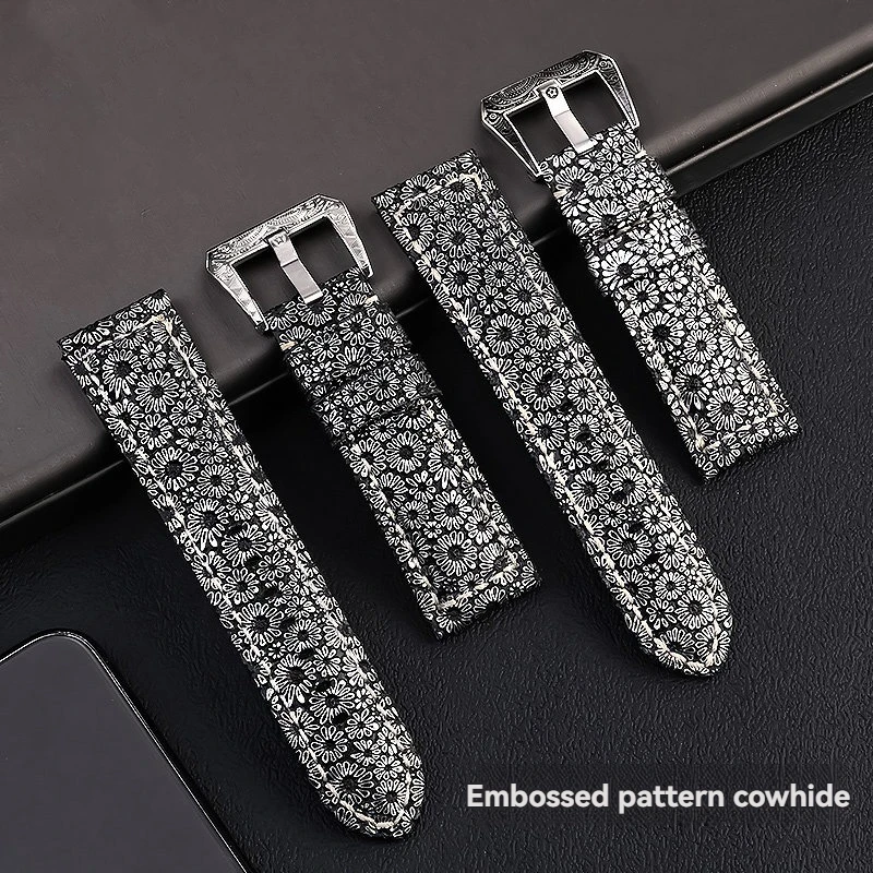 Vintage strap For Panerai Breitling Diesel Heavy-Duty Replacement Buckle for Leather Silicone Watch band 18mm 20mm 22mm
