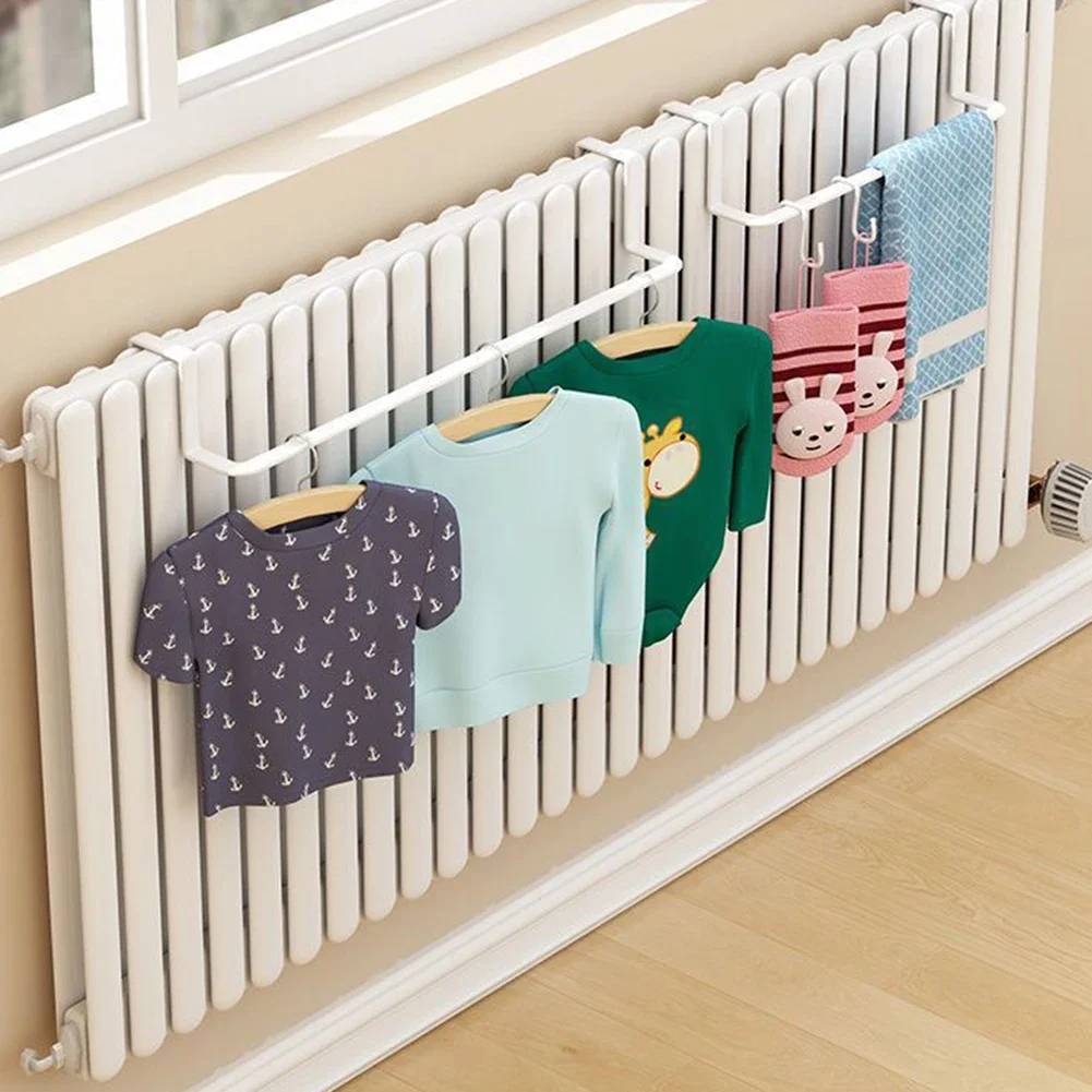 

Radiator Towel Rail Heating Towel Cloth Hanger Storage Holder No Hole Punch Socks Drying Hanging Rack Home Improvement Parts