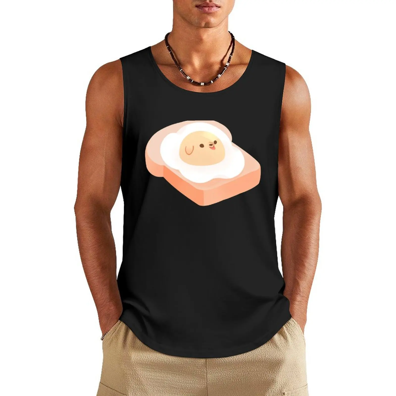 

Eggo Tank Top sleeveless tshirts for men Man gym clothes sports suits