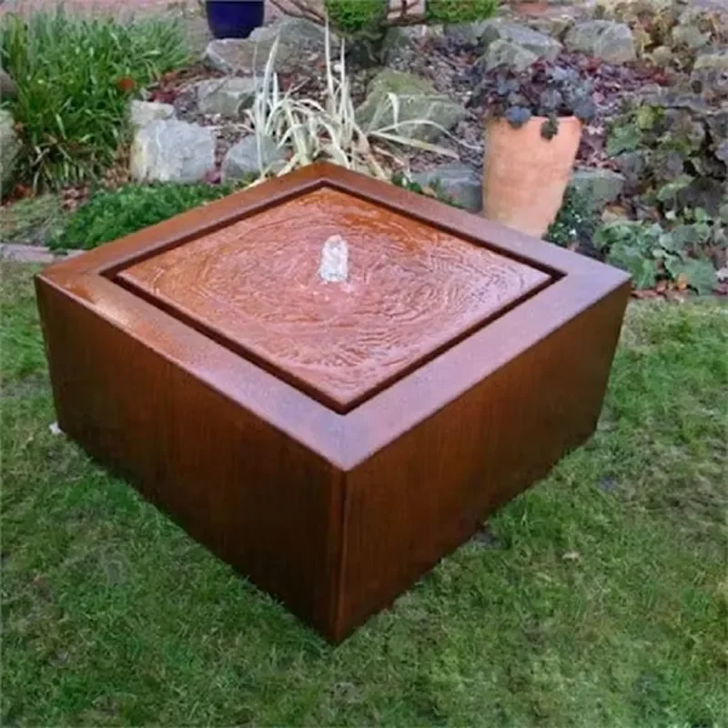 For Supplier Corten Steel Pond Water Feature for Garden/patio