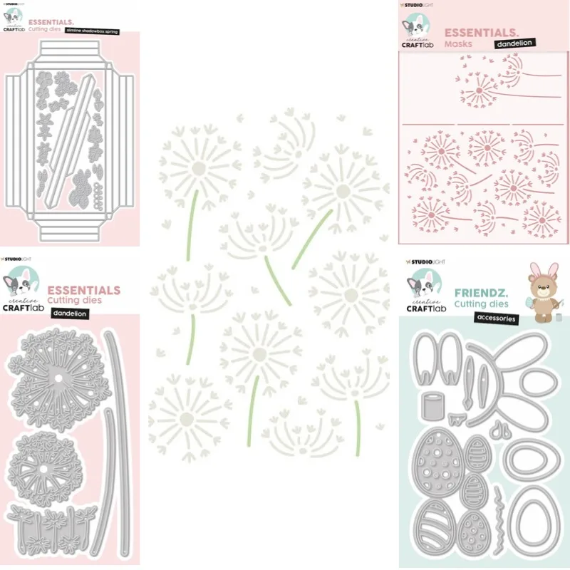 Dandelion Essentials Stencil And Dies New Arrival 2026 Scrapbook Diary Decoration Stencil Embossing Template DIY Greeting Card