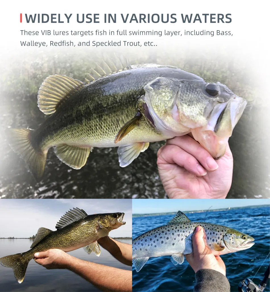 Noeby Lipless Crankbait-Angelköder, 70 mm, 17,3 g, rasselnde, sinkende Vibration, künstlicher harter Köder für Barsch-Zander-Angelköder – Detail 12