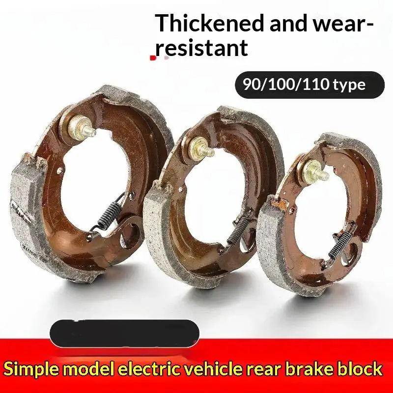 High Performance Motorcycle Disc Brake Pads 90 100 110 Type for Daily Commute Scooter E-bike Drum Brake Block Pads