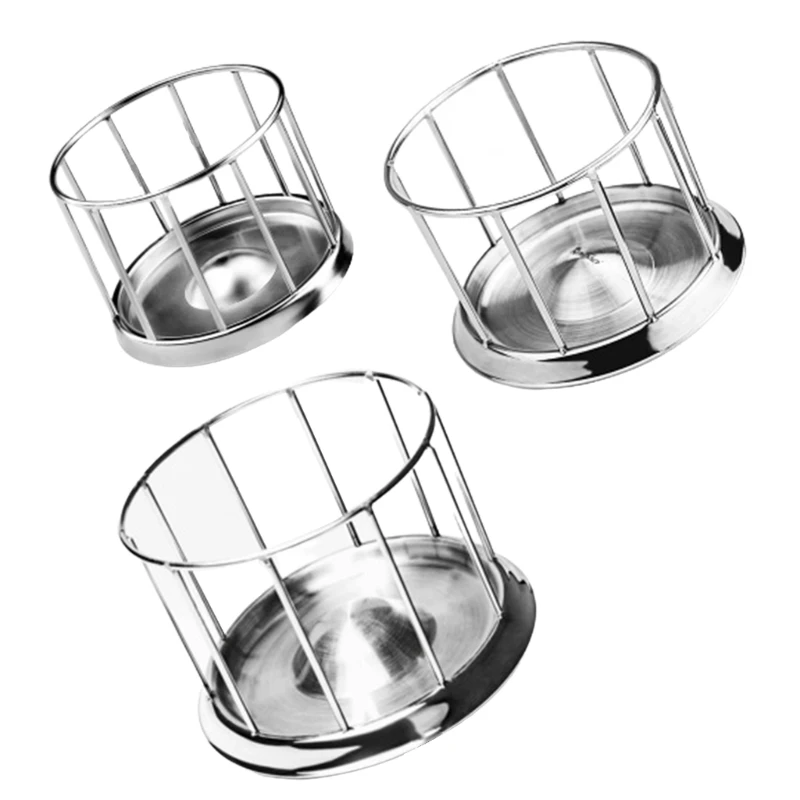 Reptiles Dispenser Stainless Steel Bowl Feeding Tray Safe for Pet Dropship