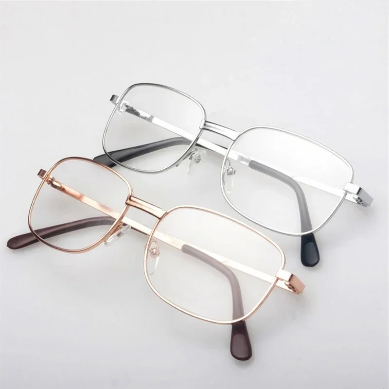 Men Women Anti Fatigue Reading Glasses Unisex Ultralight Square Frame Far Sight Eyewear Classic Retro Transparent Presbyopia image 3