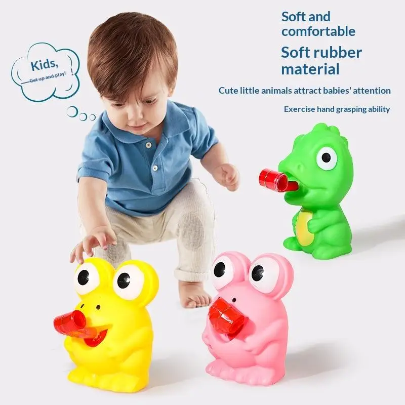 Dinosaur Sticking Tongue Out Relieve Stress Children Fun Squeeze Interactive ToysCreative Fidget Decompression Pinch Toy Frog