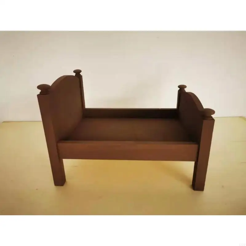 Cama pequena redonda para recém -nascidos fotografia bebê posando assistência lateral adereços para