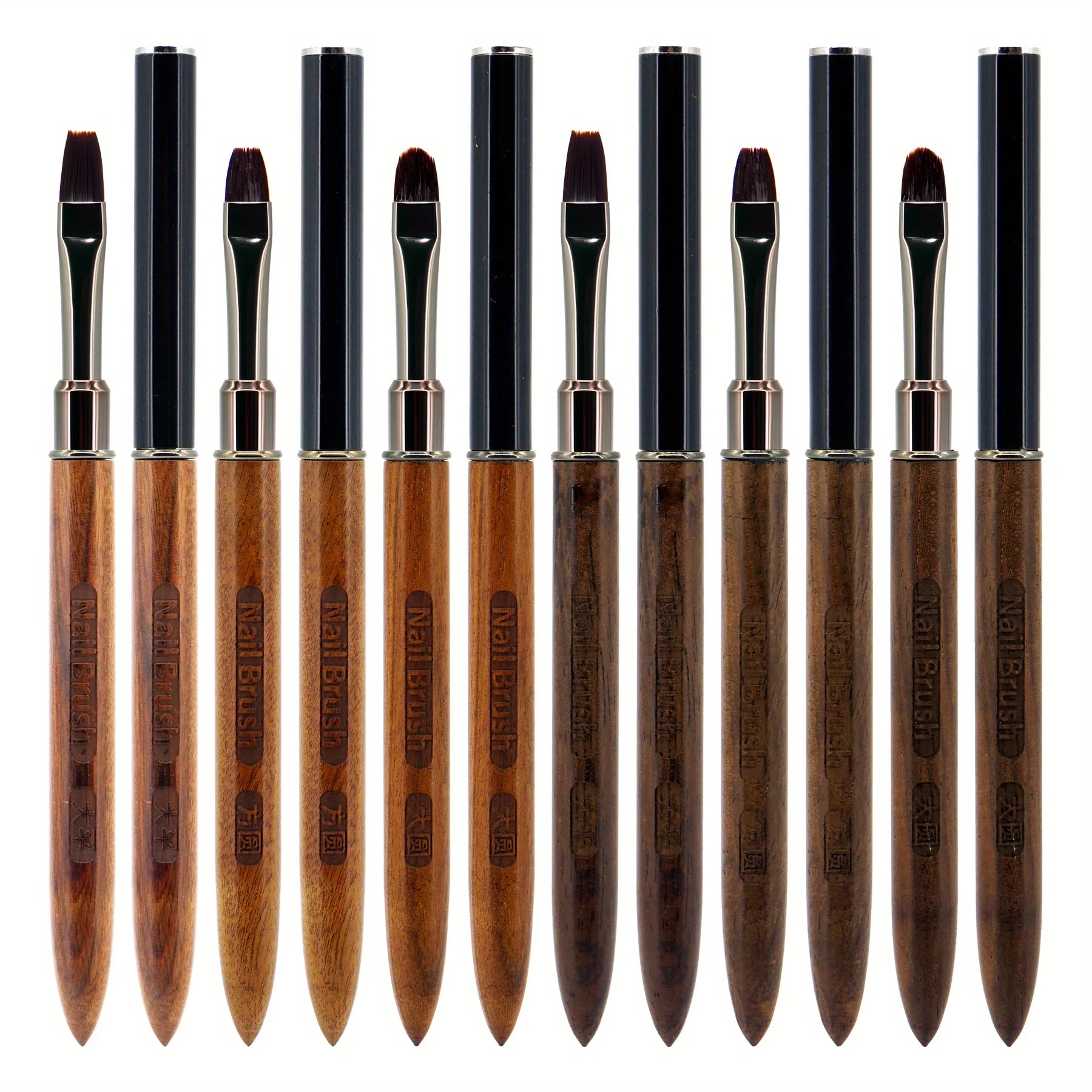 1/2/3PCS Nail Art Brush Wood Gel Painting Brush Nail Art for Gel Tip Extension Acrylic Accessory Manicur UV Gel Nails Brush Tool