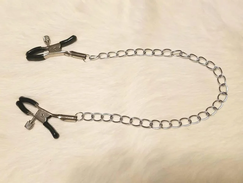 Nipple Clamp with Chain Nipple Clips BDSM toy Kink Fetish Erotic wear Body Clamps Bondage nipple clamp