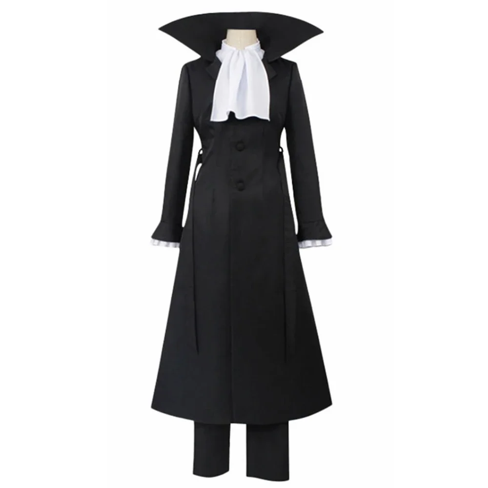 Unisex Anime Cos Ryunosuke Akutagawa Cosplay Costumes Uniform Sets Custom Size