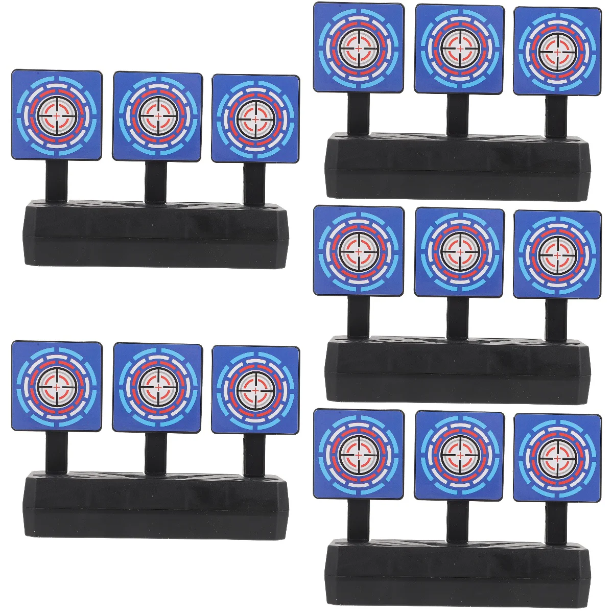 5 Pack Automatic Return Target Toy Soft Practice 1pcs Long-lasting Stand Resetting Rebounding Plastic