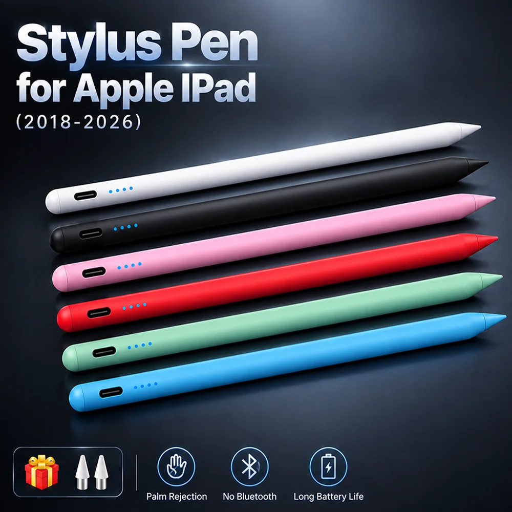 Stylus Pen for IPad 10/9/8/7/6,iPad Pro 13/11 Inch (M4) 2024,Palm Rejection Tilt Sensitivity,for Apple Pencil Air 6/5/4/3/M3/M2