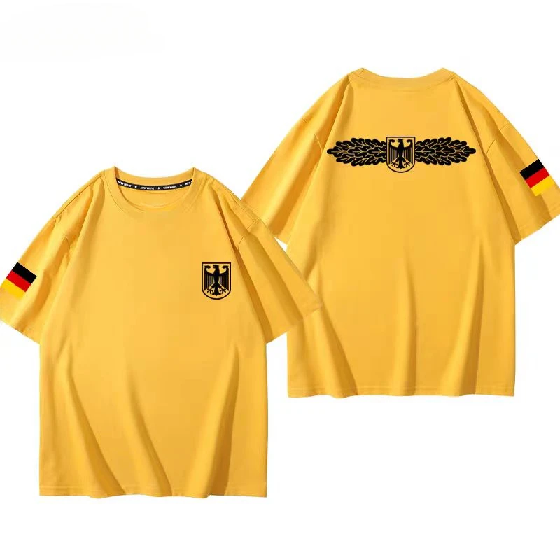 الصيف الألمانية GSG9 القوات الخاصة الطرفية تي شيرت Y2K الألمانية زي قتال موحد الحدود تي شيرت مطبوع #3