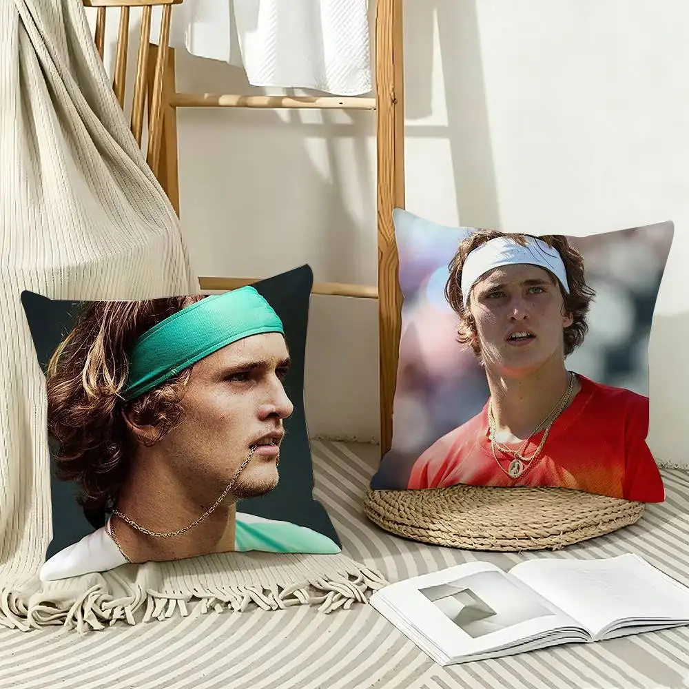 

COOL T-Tennis-Alexander Zverev Pillow Case Pattern Printed Pillowcase For Living Room Sofa Cushion Cover