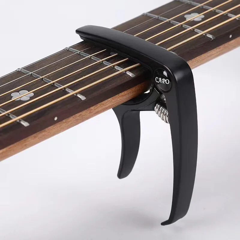 1PCS Guitar Capo for Acoustic and Electric Guitars Single Handed Capos Black