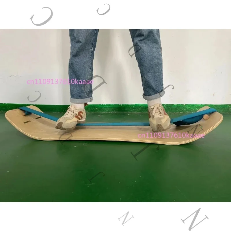 Maple Wood Balance , Dual Banana Shape Yoga Wobble For Core Training & Fitness, Non-Slip Wooden Stability Board
