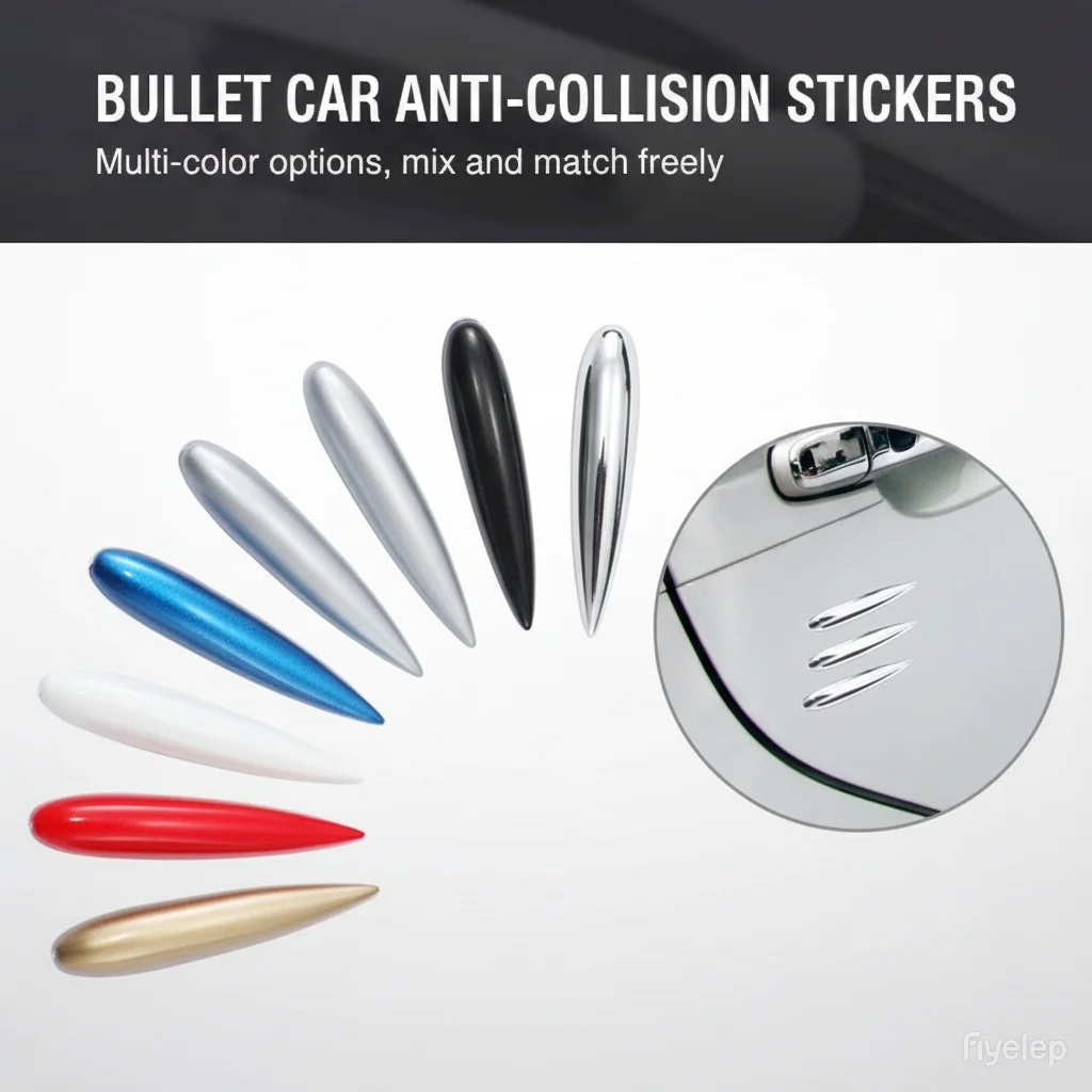 

Bullet Car Door Edge Anti-Collision Strip – Eco ABS, Universal Fit, Multi-Color Options for Vehicle Protectio