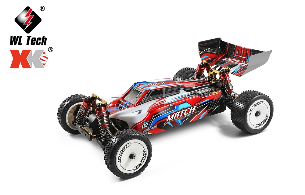 Wltoys 104001 RTR 1/10 2.4G 4WD 45km/h RC Car Metal Chassis Vehicles Model 7.4V 2200mAh Off-Road Climbing Truck VS 10428