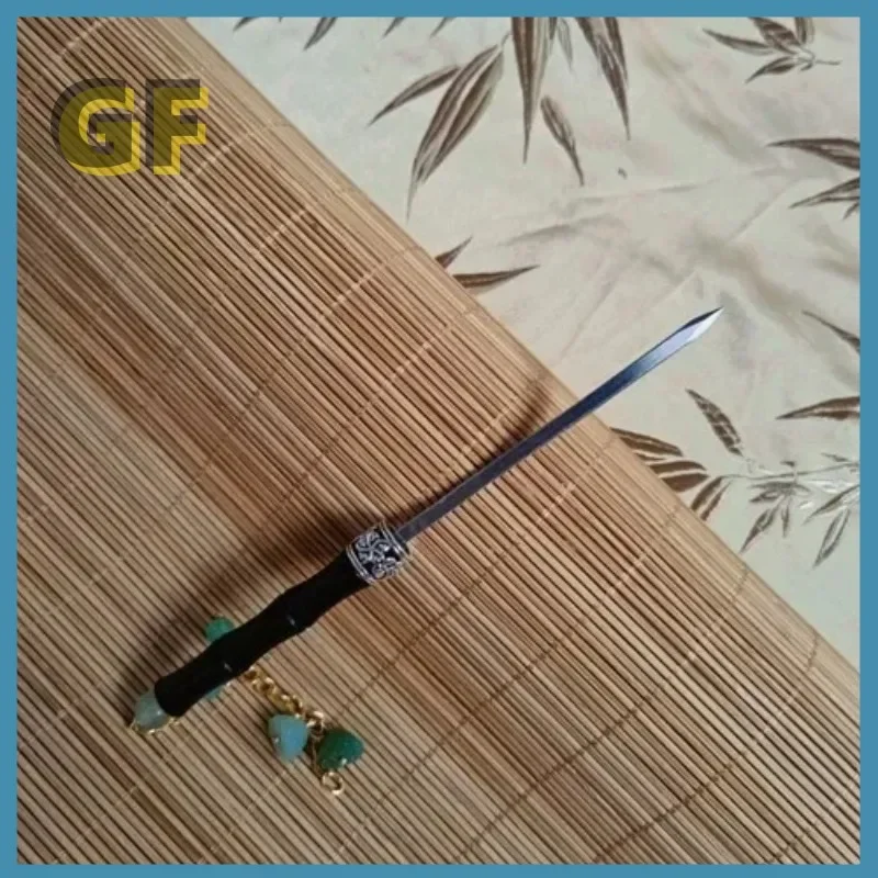 Handmade hide the sword Hairpin Self-Defense hidden weapons Hairpin Send Gift Box Hairpin Black Bamboo Self-Defense