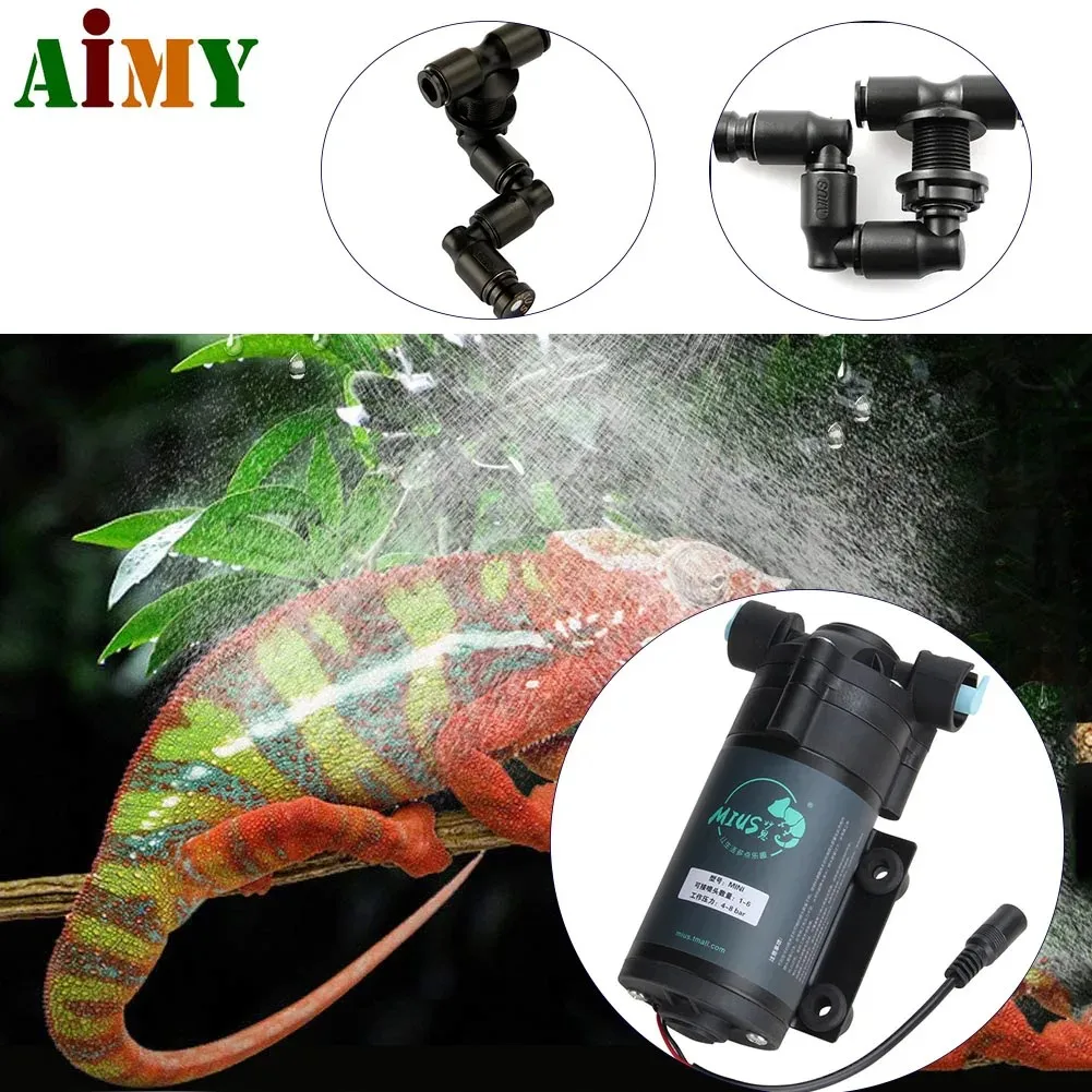 

New Super Quiet Reptiles Fogger Mist Sprinkler Rainforest Tank Pet Humidification Cooling for Terrarium Misting System