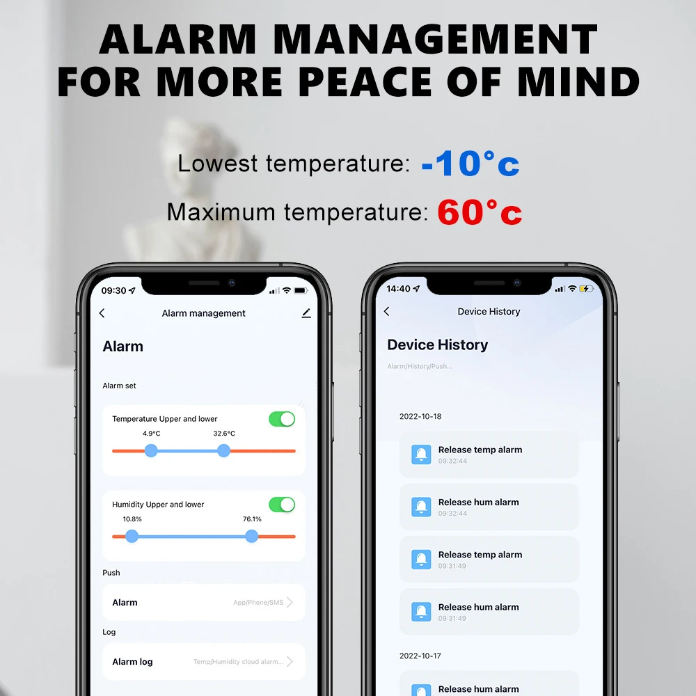 2/10PCS Tuya Smart WiFi Temperature Humidity Sensor For Smart Home Indoor Thermometer Hygrometer Works With Alexa Google Home