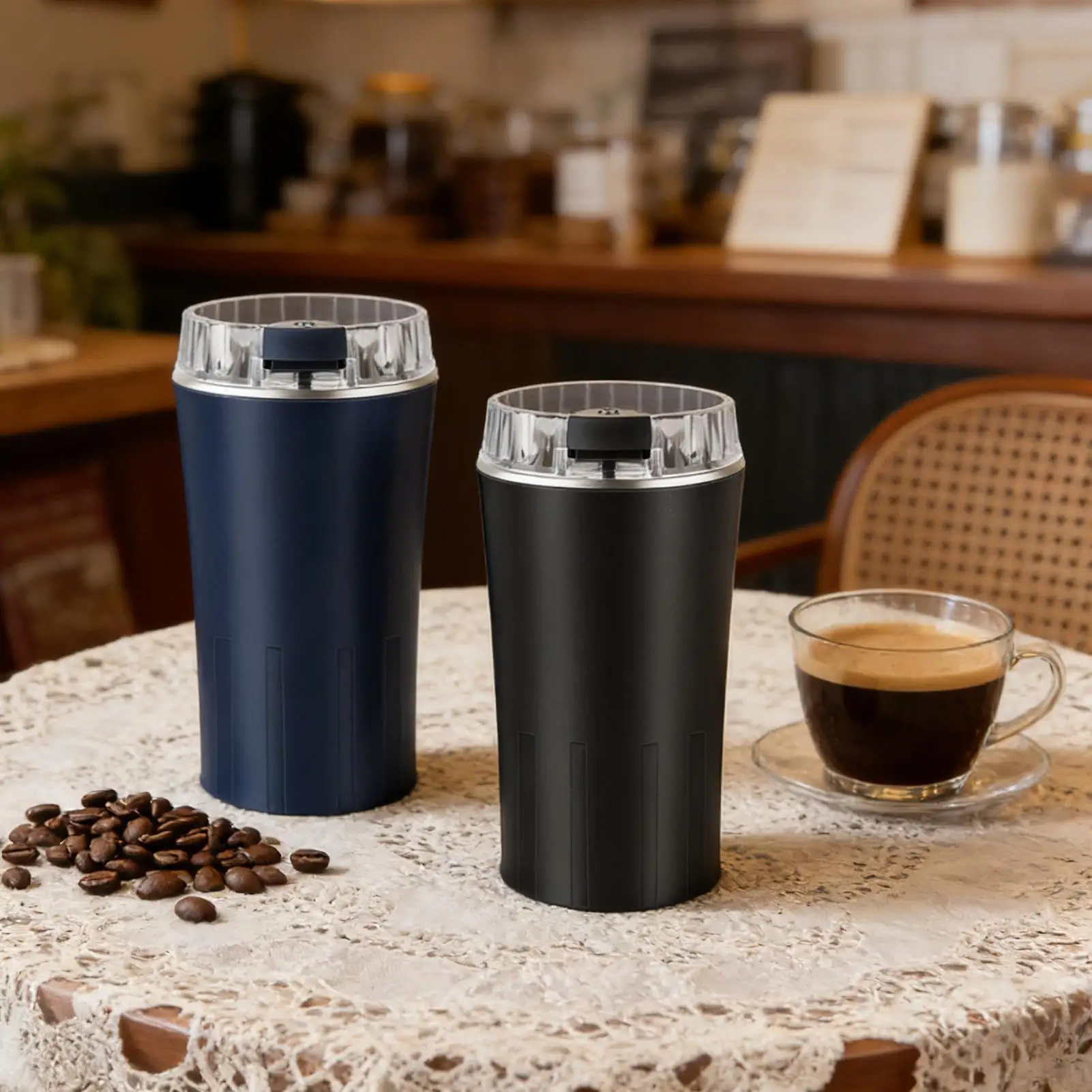 Grain Grinder Electric Food Blending Machine Seasonings Powder Grinder for Coffee Grain Nuts Seasonings Kitchen Restaurant Cafe